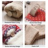 UNICOLD Winter Knitted Fingerless Gloves Thermal Insulation Warm Thickended Wool