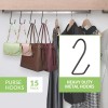 Omhomety 15 Pack Purse Hanger for Closet Super Sturdy Purse