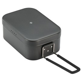 CAMPING MOON H-2013 Extra Thick Mestin, No Deburring Necessary, Spill Prevention Groove, Includes Hot Water Draining, Outdoor Use, For Camping, Disaster Prevention, Black Gear