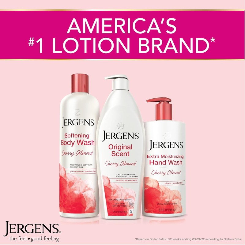 Jergens Original Scent Dry Skin Body Lotion – Cherry Almond