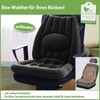 Vital Comfort Inflatable Seat Cushion with Ergonomic Lumbar Support, Anthracite