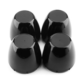 RTRHINOTUNING 2.75" Wheel Center Caps Compatible with 2-3/4" Bore Centerline AutoDrag Dome Center Cap for Rim, OD: 2.85"(72.5 mm) ID: 2.75"(70 mm) 4 PCS Black Hub Caps