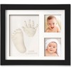 Baby Hand- und Fußabdruck Set mit Bilderrahmen – Abdruck-Kit 28x22