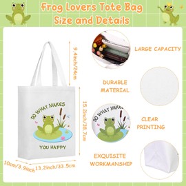 uyakhom 7 Pcs Frog Gifts for Women Green Stainless Steel Frog Tumbler Keychain Cute Socks Canvas Cosmetic bag Pendant Necklace Present Box Self Care Accessories Set for Birthday Family Friends