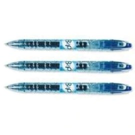 Pilot Begreen B2P Recycled Retractable Gel Rollerball 0.7 mm Tip (Box of 10) - Blue
