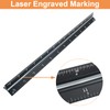 Piutouyar 12 Inch Engineer Scale Ruler,Laser-Etched Triangular Drafting Tool for