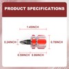 4PCS YAFIYGI Short Screwdriver Set Mini Stubby 1 Phillips and