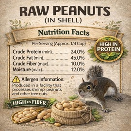 Office Roast Raw Peanuts in Shell 2 lb Bag – Unsalted, Natural & Healthy Snack – Plain Peanuts for Squirrels, Birds & Wildlife Feed