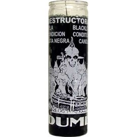 7 Day Glass Black List Dume Candle - Black