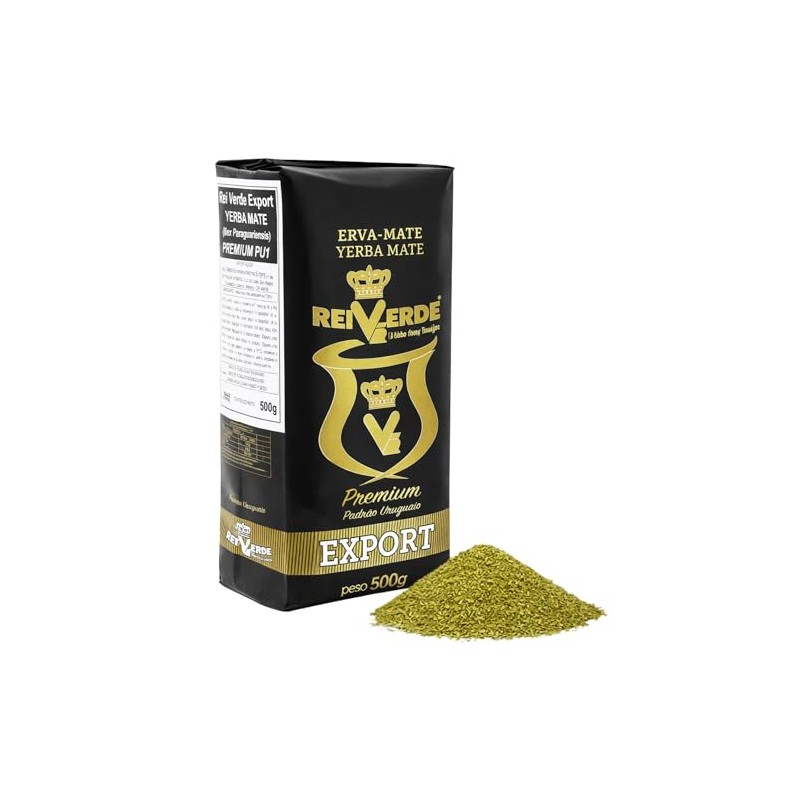 Yerba Mate Rei Verde Premium 500g - Molienda uruguaya