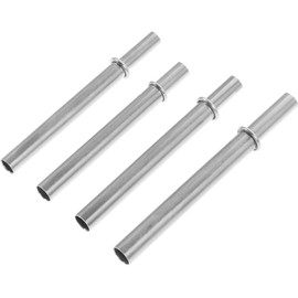WHAMVOX Fishing Pole Repair Tool 4 Pack of Stainless Steel Connecting Sleeves Essential Fishing Supplies