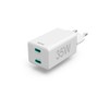 Hama Fast Charger 2x USB-C PD/Qualcomm® Mini Charger 35W White