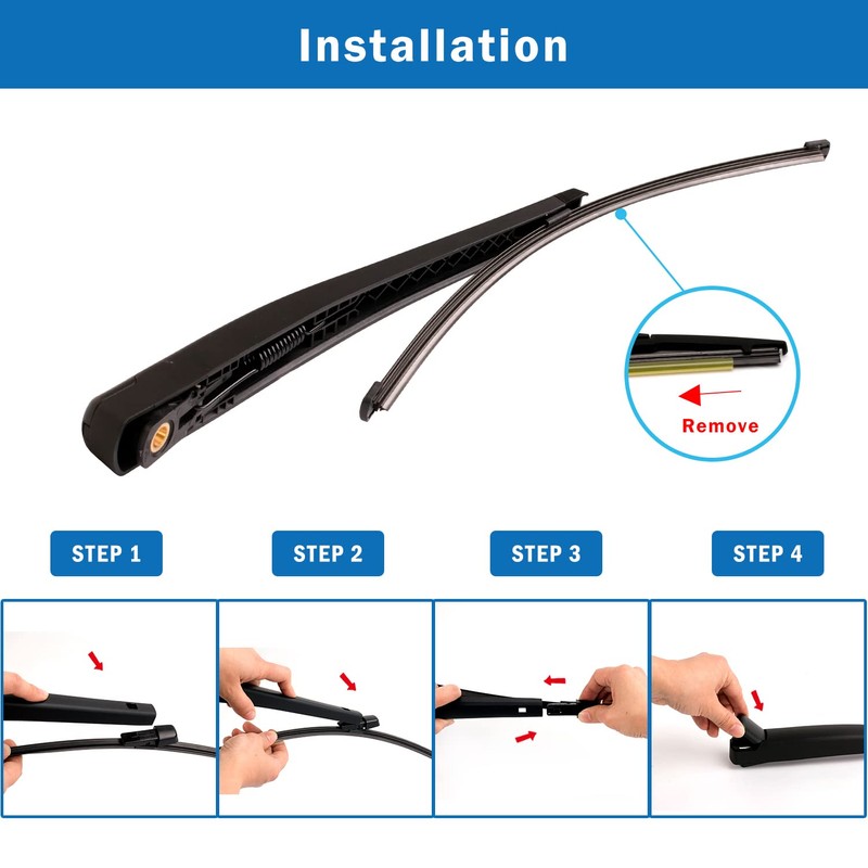 WTI Rear Wiper Arm Blade Set Compatible With Ford Expedition
