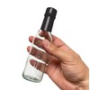 nicebottles Hot Sauce Bottles with Black Caps & Shrink Bands,