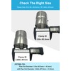 DecoHongDi 2.5 Inch Exhaust Clamps 2 Packs,2 1/2in Lap Joint