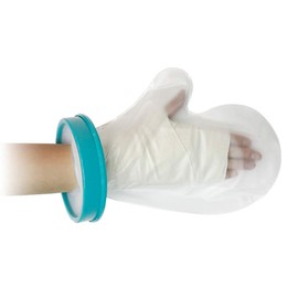 Adult Shower Arm Cast Cover for Bath Waterproof Bandage Protector Bath Watertight Protection to Hands Wrists Fingers Wounds Burns Reusable & Lightweight (Short)