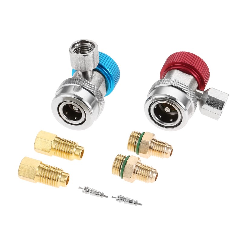 R134A Quick Joint Quick Coupler Adjustable L Shape Gas Charge