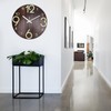 11.81in Luminous Wall Clock Wooden Round Decorative Clocks for Kitchen