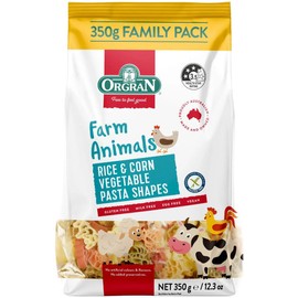 Orgran Pasta Farm Animal Shapes GF 350g