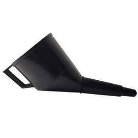 ANGLED FUEL FUNNEL FINE MESH FILTER PLASTIC PETROL DIESEL FUNNEL FOR OIL WATER FUEL IN BLACK