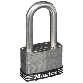 Keyed Laminated Padlock, Stainless Steel, 2.5-In., 2.5-In. Long Shackle -15SSKADLJHC