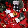 Honoson 100 Pieces 7 Inch Christmas Stockings Bulk Mini Buffalo