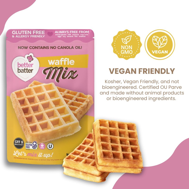 Better Batter Waffle Mix | Certified Kosher, Vegan & Gluten
