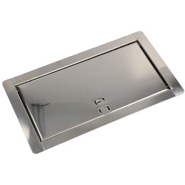 KOTARBAU® Fireplace Door 13 x 26 cm Stainless Steel Inspection Flap Inspection Door Maintenance Door Cleaning Flap Maintenance Opening Inspection Door
