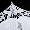 Bridal Umbrella Lace Cotton Embroidery Handmade Parasol Umbrella Wedding Supply(White