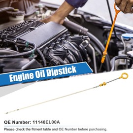 uxcell 1 Pcs Engine Oil Dipstick Engine Oil Fluid Level Dipstick for Nissan Versa S SL 1.8L L4 Gas 2007-2011 No.11140EL00A