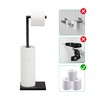 Free Standing Bathroom Toilet Paper Holder Stand with Reserve, Stainless