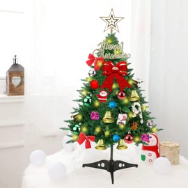 Mini Christmas Tree, Artificial Christmas Tree with Ornaments, Mini Christmas Tree for Table, Small Christmas Tree, Christmas Decoration, Christmas Tree for Desk, Table, Office Decoration, 60 cm