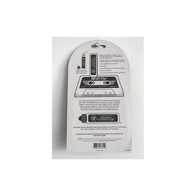 Vinyl Styl Audio Cassette Head Cleaner & Demagnetizer - for