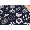 Keisui Drawstring Bag, Accessory Mini Cat Japanese Pattern, Cotton, Made