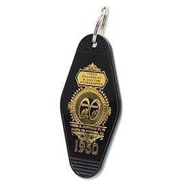 Moon Eyes MKR-173 Hotel Key Tag Design MOON Key Holder, Black, Black