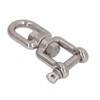 Double Jaw Shackle Professional Heavy Duty 304 Stainless Steel Rolling