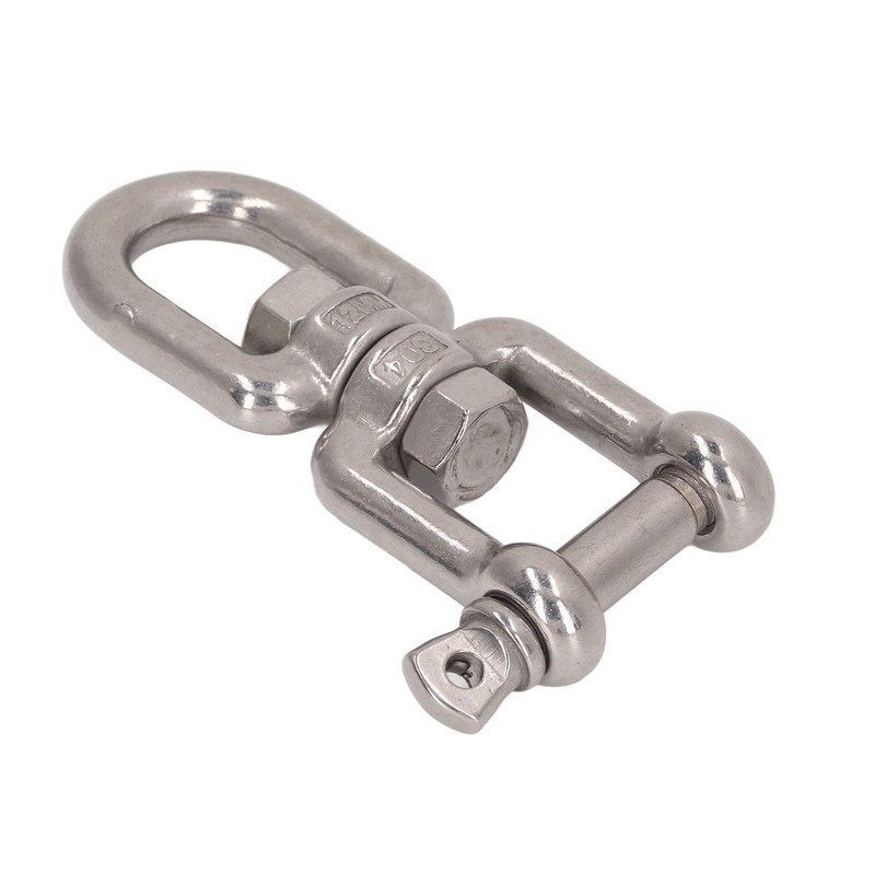 Double Jaw Shackle Professional Heavy Duty 304 Stainless Steel Rolling