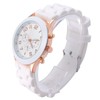 ALINKER Unisex Silicone Gel Ceramic Style Jelly Band Classic Watch