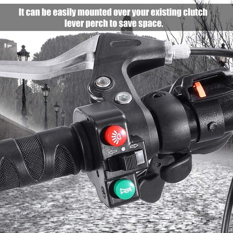 Interruptor de bicicleta 3 en 1, impermeable, interruptor de cabeza