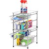 Simple Houseware Stackable 2 Tier Sliding Basket Organizer Drawer, Chrome