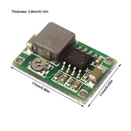 TopHomer 2PCS DC-DC Step Down Variable Volt Regulator Input 4.75V-23V Output 1.0V-17V Adjustable Buck Converter Electronic Voltage Stabilizer Power Supply Module