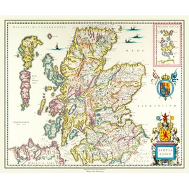 History Portal Limited Edition 1000 Piece Jigsaw Puzzle Map of Scotland 1635 by Willem & Johan Blaeu - 69cm x 48cm completed (Approx 27" x 19") 48 HOUR TRACKED DELIVERY UK