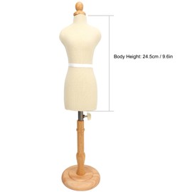 Female Tailors Dummy Cream, Dressmakers Dummy Window Display Mannequin Female Dress Form Professional Tailor Female Dress Form Flexible Sewing Female Dress Form (Style 1)