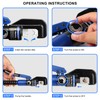 Solsop Hydraulic Crimping Tool 10 Ton with 9 Hex-Dies, 12–2/0
