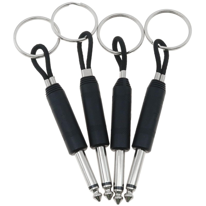 safycaby 4 PCS Marshallkey Holder Guitar Plug Keychain AMP Key