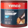 TIMCO 80 Grit Sandpaper Roll - Red -115mm x 10m