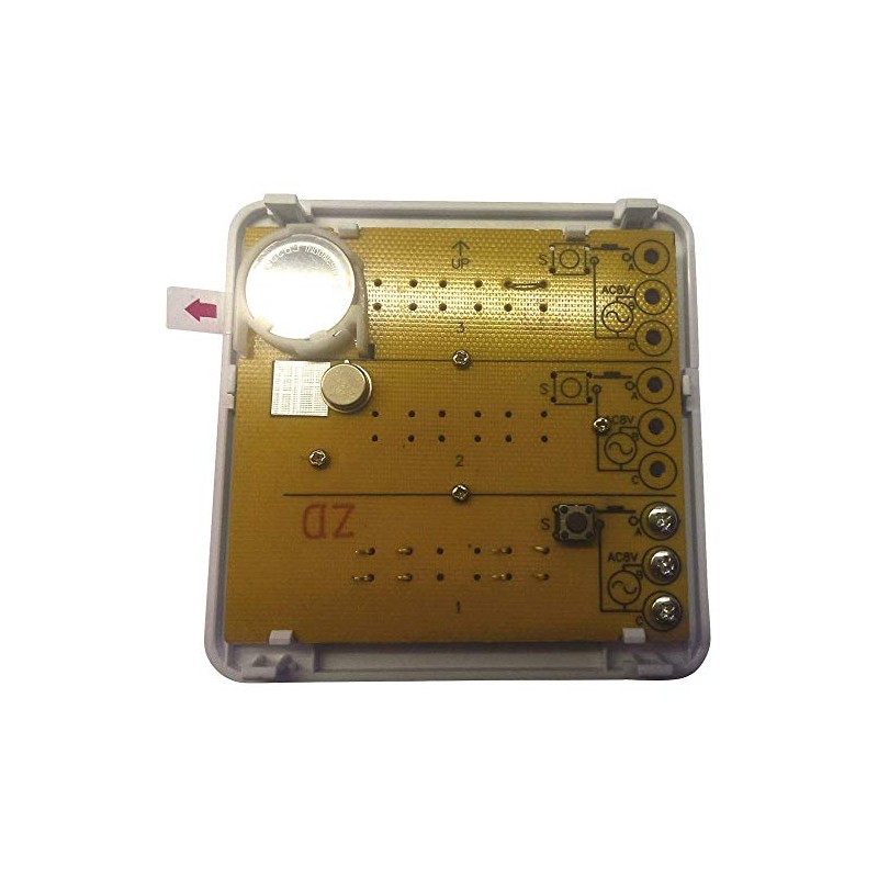 m-e Bell-203 TXA Wireless DOORBELL Button, 3-Family House, Aluminium Front,