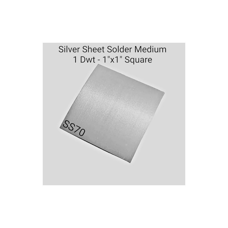 Silver Solder Sheet 70% Medium Flow 1 Dwt Jewelry Making