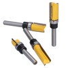 4Pcs Trim Hinge Router Bit Round Silver Yellow 1/4in Shank