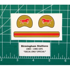 1983-1985 Birmingham Stallions USFL Football Gumball Helmets DIECUT DECALS ONLY